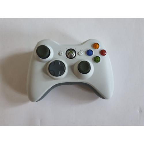 Manette Xbox 360 blanche avec chargeur occasion - Retro Game Place