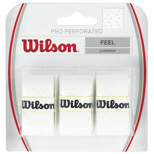 Wilson, 3x Overgrips - Pro Perforated Feel - Blanc