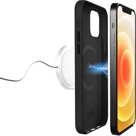 Puro Skymag - Coque De Protection Pour Téléphone Portable - Compatibilité Avec Magsafe - Plastique - Noir - Pour Apple Iphone 12 Pro Max