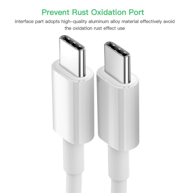 Blanc 1m Cble Usb Pd Type C Vers Type C, Long De 2 M, De Ch... - 5