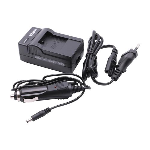 vhbw Chargeur compatible avec Qumox SJ4000 WiFi, SJ5000 WiFi, SJ5000 caméra caméscope action-cam - Station + câble de voiture, témoin de charge