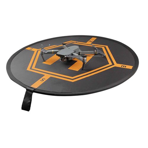 Vhbw Tapis De Réception Zone D?Atterissage, Diamètre 80cm, Noir-Orange Pour Drone Multicopter Quadrocopter-Vhbw