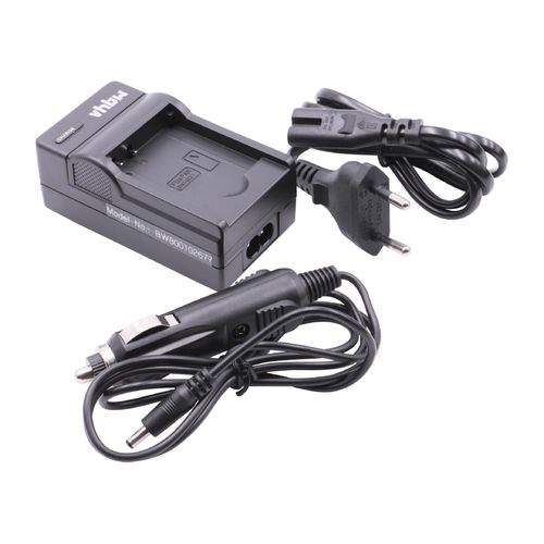 Vhbw Chargeur De Batterie Compatible Avec Panasonic Lumix Dmc-Fp7r, Dmc-Fs16, Dmc-Fs18 Caméra, Dslr, Action-Cam - Chargeur + Adaptateur Allume-Cigare