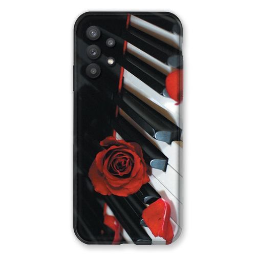 Coque Pour Samsung Galaxy A32 5g Musique Rose Piano