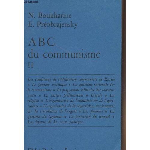 Abc Du Communisme - Tome Ii - Petite Collection Maspero N°33