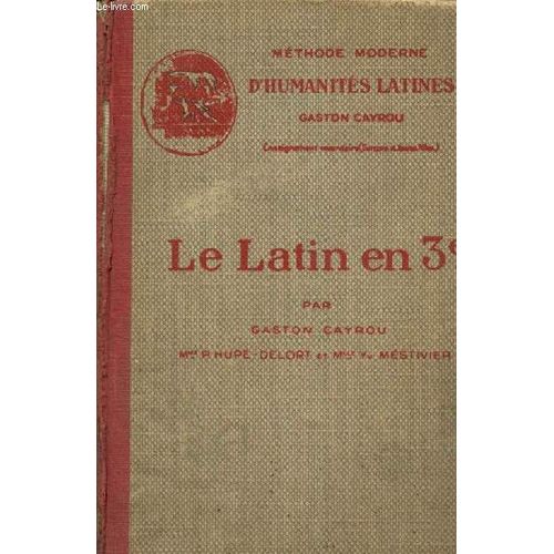 Méthode Moderne D Humanités Latines - Le Latin En 3e