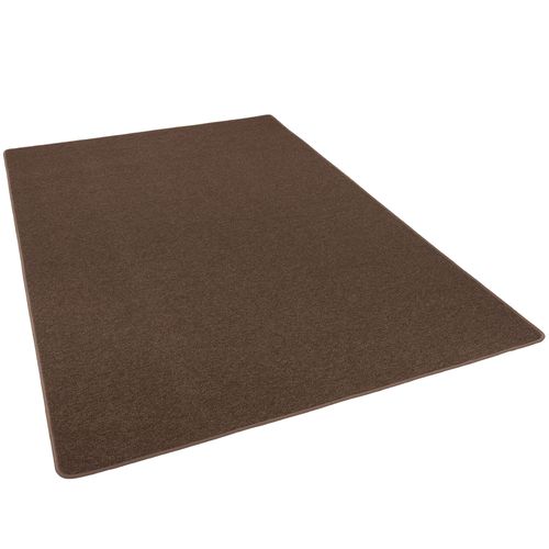 Snapstyle Strong - Tapis Boucle Tissé De Qualité Velours Marron 200x200 Cm