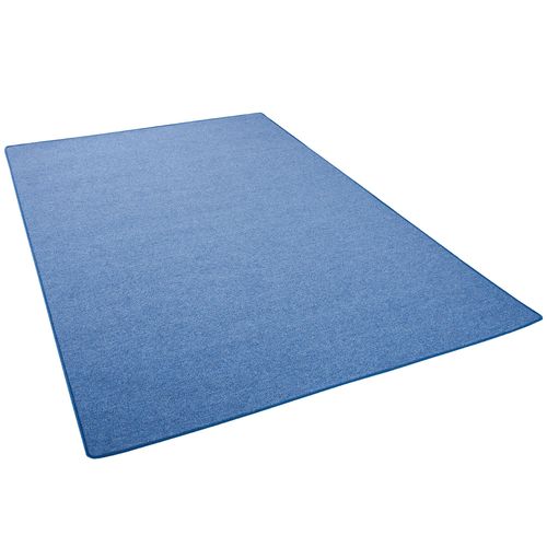 Snapstyle Strong - Tapis Boucle Tissé De Qualité Velours Bleu 100x100 Cm
