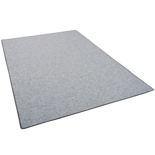 Snapstyle Strong - Tapis Boucle Tissé De Qualité Velours Gris Argent 200x200 Cm