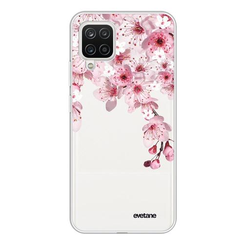 Coque Samsung Galaxy A12 360 Intégrale Transparente Cerisier Tendance Evetane.