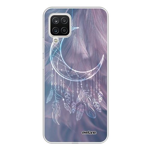 Coque Samsung Galaxy A12 360 Intégrale Transparente Lune Attrape Rêve Tendance Evetane.