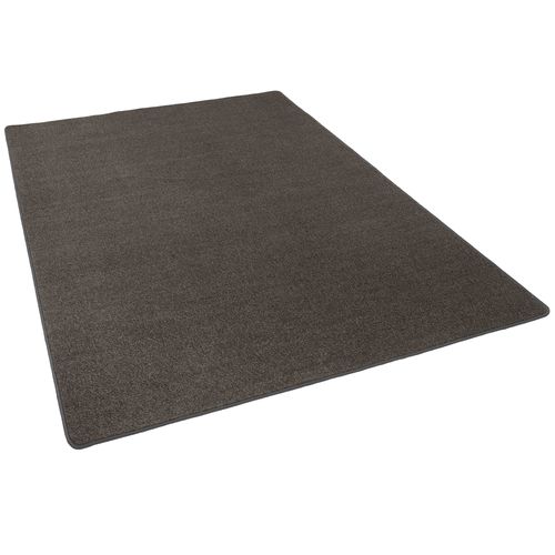Snapstyle Joy - Tapis En Velours Marron Foncé 200x200 Cm