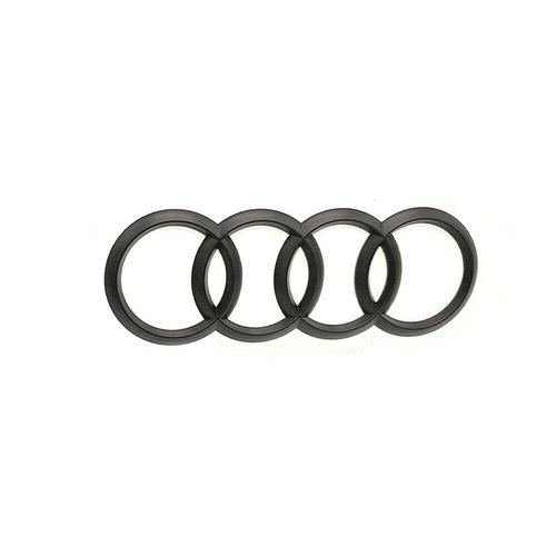 Anneaux Noir Mat Audi Badge Emblème Coffre Arrière Logo A4 S4 S6 A6 Q3 Q5 203mm