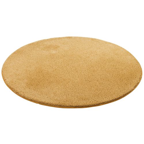 Snapstyle Palace - Tapis Shaggy À Poils Longs Rond Curry 160x160 Cm