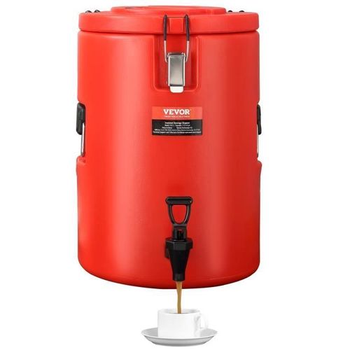 Fontaine à Eau Isotherme - VEVOR - 17L Distributeur de Boissons Isotherme Fontaine à Eau Chaud et Froid Inox,avec Robinet Portable