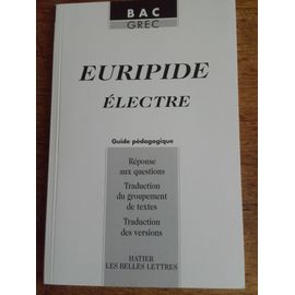 Euripide Electre Guide Pédagogique