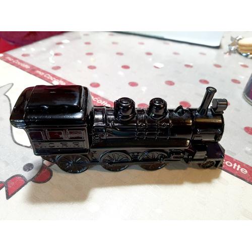 Collector : Locomotive Verre Noir Avon , Aprés Rasage Thai Winds Plein 115 Ml 