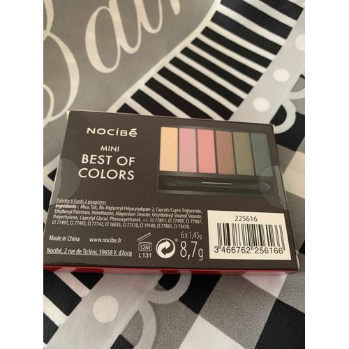 Palettes 6 Fards À Paupières Mini Best Of Colors Marque Nocibé 