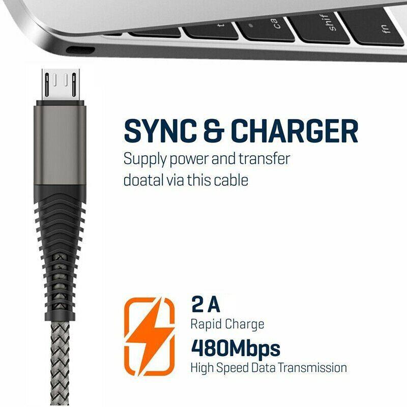 Gray (Micro USB) 1m Cble de chargement Micro USB - 3