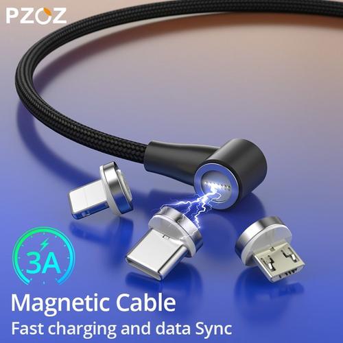 Rouge 1m Apple Box Bleu Pas de Plug - Câble USB 90 degree de magnétique de type C