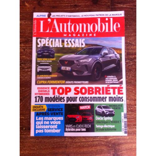 L'automobile Magazine N°894 Spécial Essais/Top Sobriété