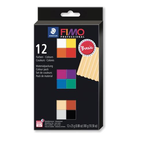 Coffret Fimo Pro 12 Pains De 25g Basique 8043 C12-1 - Fimo