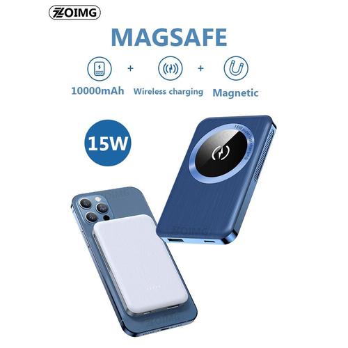 MagSafe - batterie externe magnétique sans fil 15W, 10000mAh, chargeur  rapide pour téléphone portable iPhone 12 xiaomi