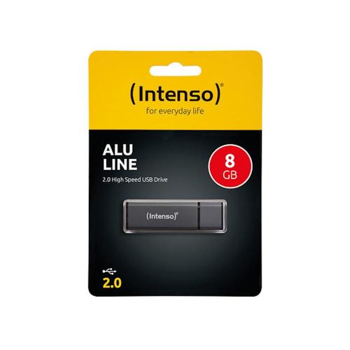 Intenso Alu Line - Clé USB - 8 Go - USB 2.0 - anthracite