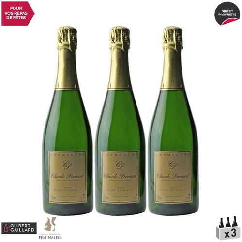 Champagne Claude Perrard Champagne Blanc De Blancs Brut Blanc X3