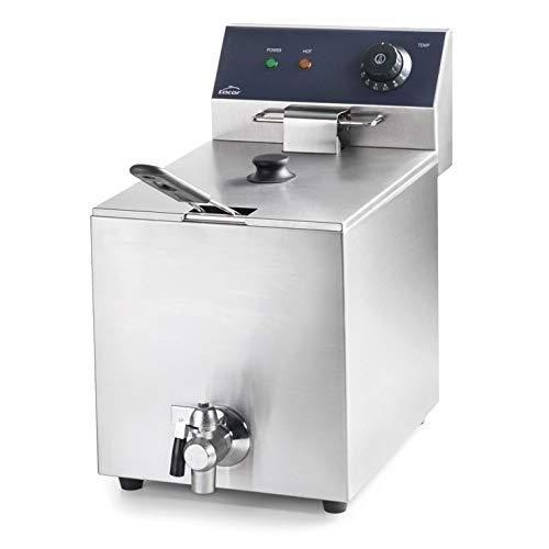 69468 69468Friteuse Électrique avec Robinet Professionnel 3250 W 8 L Acier Inoxydable