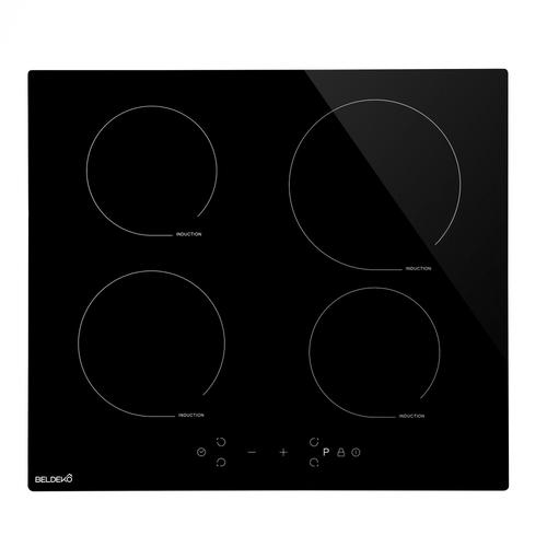 Plaque De Cuisson Induction 4 foyers Avec Minuterie, 8400W, 4 Boosters, verrou enfants