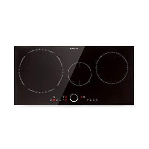 Delicatessa 80 Table de cuisson vitrocéramique, 3 zones de cuisson, Ecran tactile, Haut niveau de sécurité, Minuterie réglable