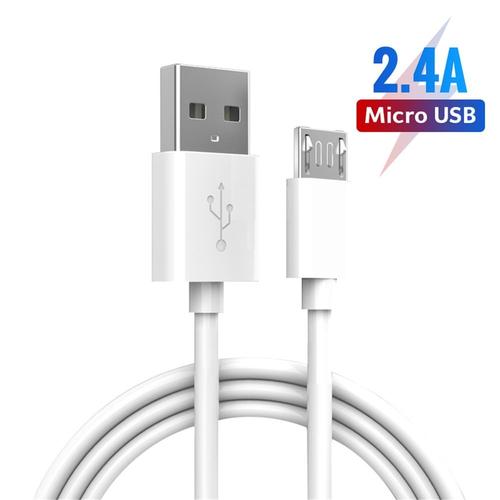 blanc BLANC Câble USB Micro long de 1m, verser Xiaomi redmi 5A 4A Remarque 4 S2 5 Note 5, Asus Zenfone Max Pro M1