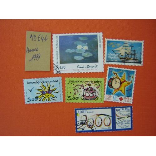 Ad 641 // Lot De Timbres Obliteres France *Année 1999
