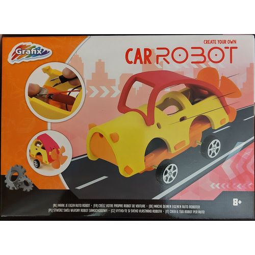 Kit Création Robot Voiture En Mousse - Fonctionne À Piles