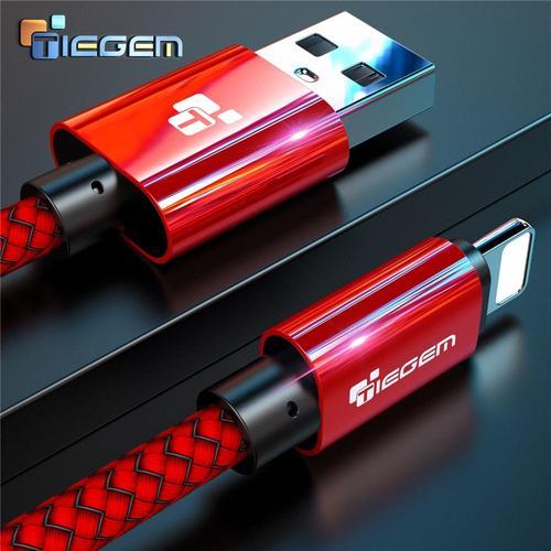 Noir 1m TIEGEM - Câble USB 2A reCharge rapide