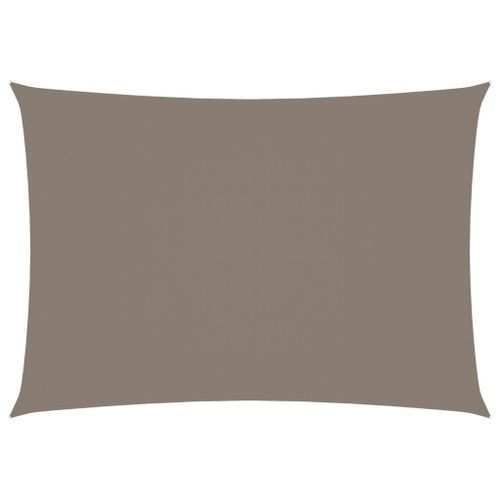 Vidaxl Voile De Parasol Tissu Oxford Rectangulaire 3,5x4,5 M Taupe