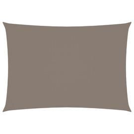 Vidaxl Voile De Parasol Tissu Oxford Rectangulaire 3,5x4,5 M Taupe