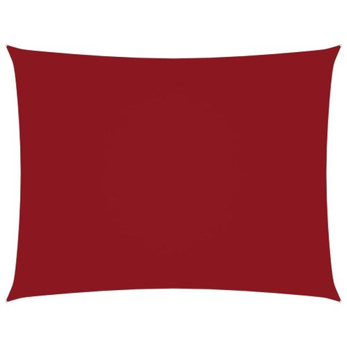 Vidaxl Voile De Parasol Tissu Oxford Rectangulaire 3x4,5 M Rouge