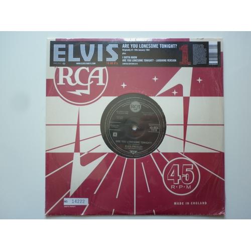Elvis Presley 45tours Vinyle Format 25cm Are You Lonesome Tonight? 6/18