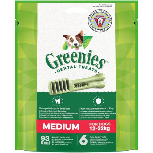 Greenies Friandises À Mâcher Pour Chien Moyen 6 Sticks Dentaires (1 X6)