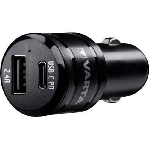 Chargeur USB pour voiture - 12/24 V - 2 ports type C et USB A VARTA