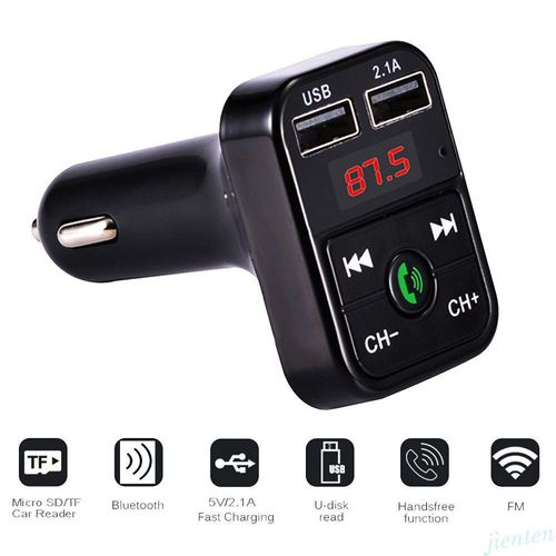 Jannyshop 2 en 1 sans Fil 5.0 émetteur récepteur Bluetooth Adaptateur Audio Voiture Mains Libres MP3 Lecteur de Musique 