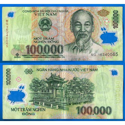 Vietnam 100000 Dong 2016 Billet Polymere Asie