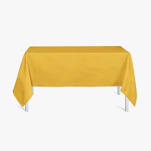 Nappe Rectangulaire Coton 140x240 Uni Jaune