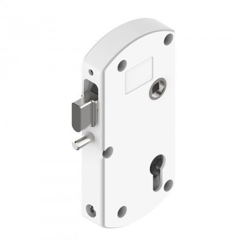Serrure portail en applique - pêne levant 15 mm - Modulox GB blanc TIRARD