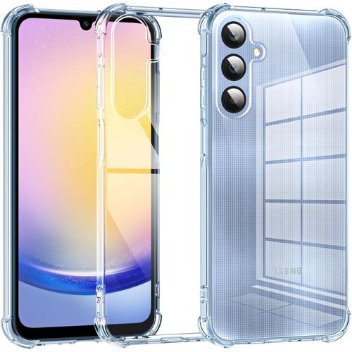 Coque Pour Samsung Galaxy A25 5g 6,5 Pouces, Coins Renforcés Antichoc Coque Samsung A25, Souple Tpu Silicone Étui Housse Samsung A25 5g - Transparente