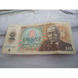 Billet 10 Korun Tchécoslovaquie 1986