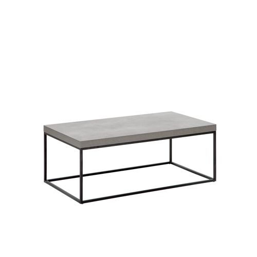 Table Basse Effet Béton Et Noire Delano