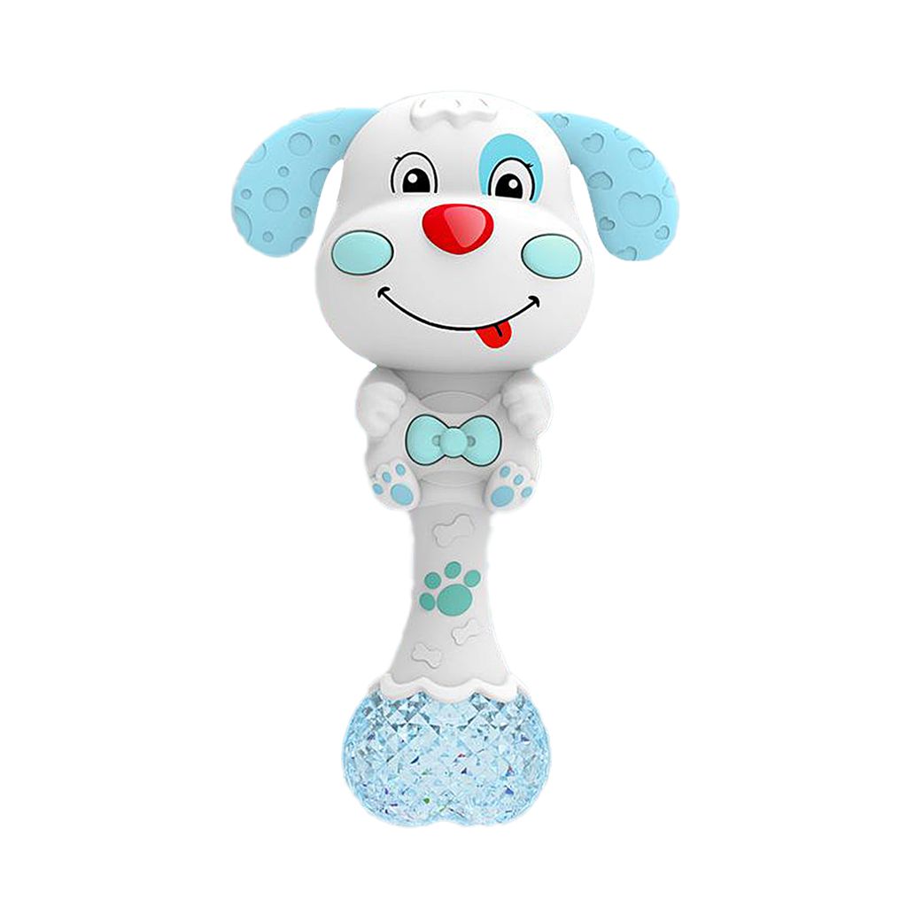 Jouet De Dentition Pour Hochet Pour Bebe Avec Musique Et Prise Lumineuse Spin Hochet Bleu Rakuten